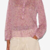 Maria-bluse i bomuldsvoile med print Maria-bluse i bomuldsvoile med print