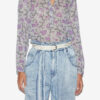 Maria-bluse i bomuldsvoile med print Maria-bluse i bomuldsvoile med print