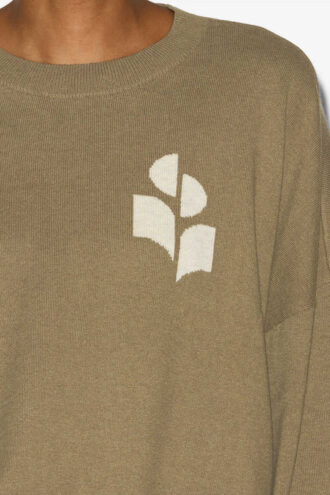 Marisans bomulds- og uldtrøje med logo