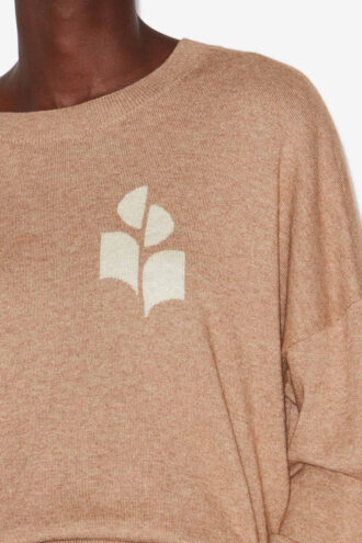 Marisans bomulds- og uldtrøje med logo