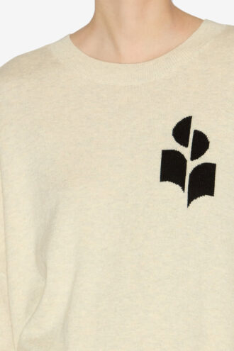 Marisans Logo Sweater i blandet bomuld