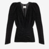 Marlin-bluse i burnout-fløjl Marlin-bluse i burnout-fløjl