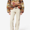 Marner fleece Cloud Print frakke