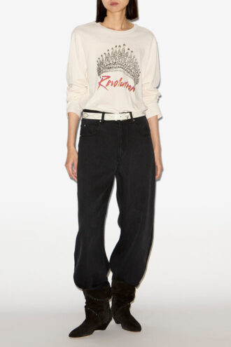 Martine langærmet T-shirt med print