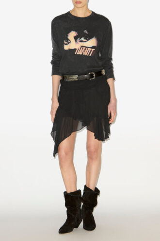 Martine langærmet T-shirt med print