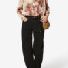 Mexika Bluse i bomuldsvoile med print