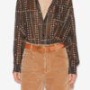 Mexika Bluse i bomuldsvoile med print