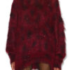 Mickaella lang mohair-sweater med perler