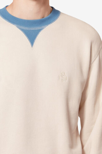 Miker broderet bomuldssweatshirt