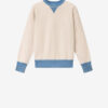 Miker broderet bomuldssweatshirt
