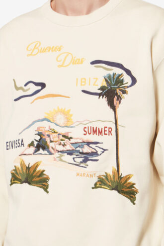 Mikoy broderet bomuldssweatshirt