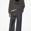 Mikoy fleece sweatshirt med oversized logo