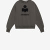 Mikoy fleece sweatshirt med oversized logo