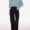 Milya Chambray-bluse med rynk
