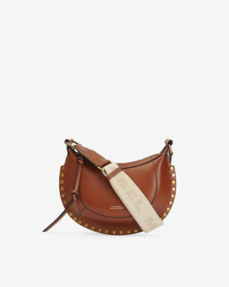 Mini Moon læder skuldertaske baguette