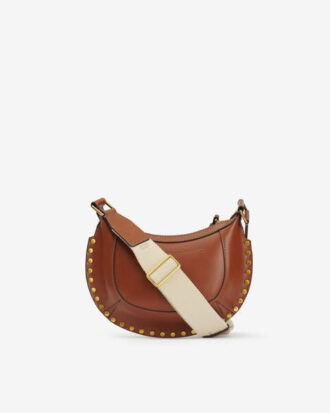 Mini Moon læder skuldertaske baguette