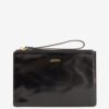 Mino skinnende læderclutch