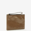 Mino skinnende læderclutch