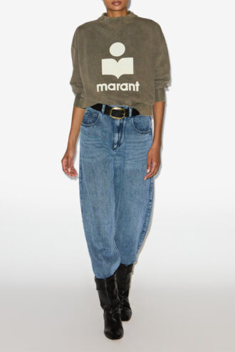 Moby bomuldssweatshirt med logo