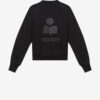 Moby sweatshirt med opretstående krave og logo