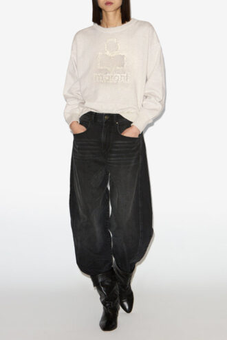 Mobyli bomuldsfleece-sweatshirt