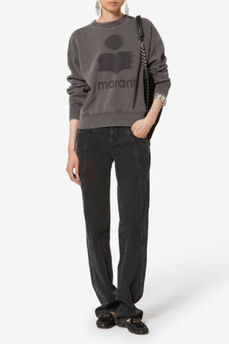 Mobyli bomuldssweatshirt med logo