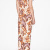 Nadela lang jerseykjole med print