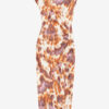 Nadela lang jerseykjole med print