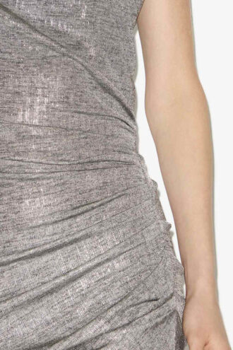 Nadilia kort metallic jerseykjole