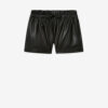 Naline shorts i fint, smidigt imiteret læder