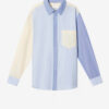 Nathael Patchwork Oxford-skjorte i bomuld