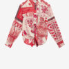Nathy slips-skjorte i bomuldsvoile med print