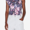 Nayda Asymmetrisk bomulds-T-shirt med print Nayda Asymmetrisk bomulds-T-shirt med print