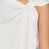 Nayda asymmetrisk T-shirt med korte ærmer Nayda asymmetrisk T-shirt med korte ærmer