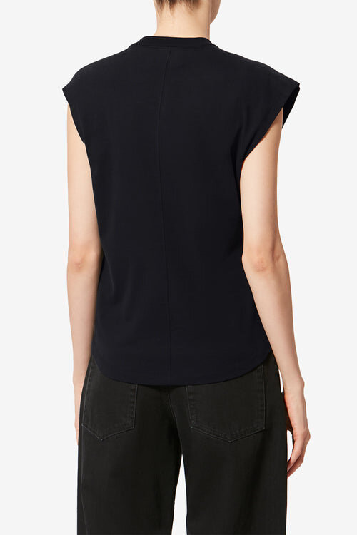 Nayda asymmetrisk T-shirt med korte ærmer Nayda asymmetrisk T-shirt med korte ærmer