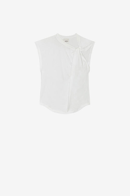 Nayda asymmetrisk T-shirt med korte ærmer Nayda asymmetrisk T-shirt med korte ærmer
