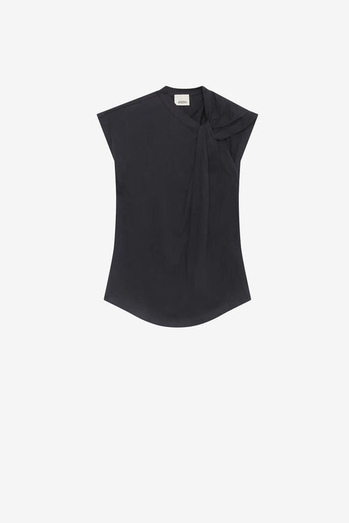 Nayda asymmetrisk T-shirt med korte ærmer Nayda asymmetrisk T-shirt med korte ærmer