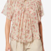 Neslya kortærmet bluse i muslin med print Neslya kortærmet bluse i muslin med print