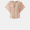 Neslya kortærmet bluse i muslin med print Neslya kortærmet bluse i muslin med print