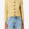 Newton cardigan i bomuld og uld med logo