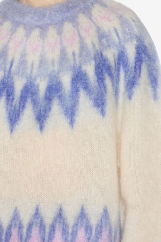 Nicolas Mohair Fair Isle-mønstret sweater