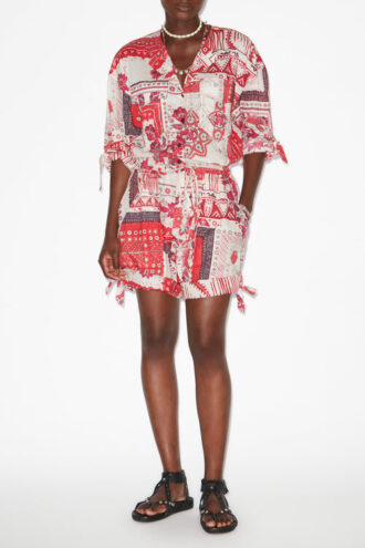 Niely Playsuit i bomuldsvoile med print