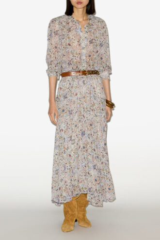 Noeline Bluse i crepe med print