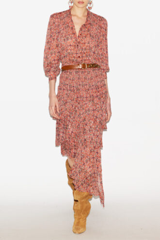 Noeline Bluse i crepe med print