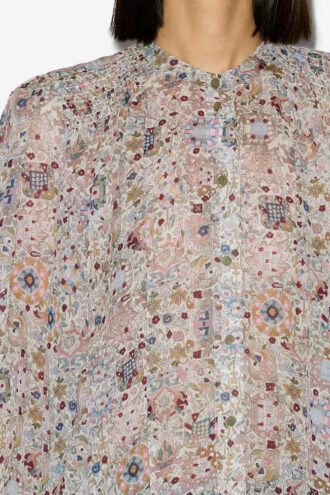 Noeline Bluse i crepe med print
