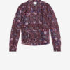 Noeline Bluse i crepe med print