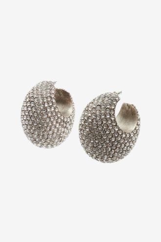 Nyd Rhinestone Hoop øreringe