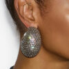 Nyd Rhinestone Hoop øreringe