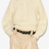 Obrero kort kabelstrikket sweater