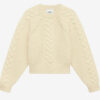 Obrero kort kabelstrikket sweater